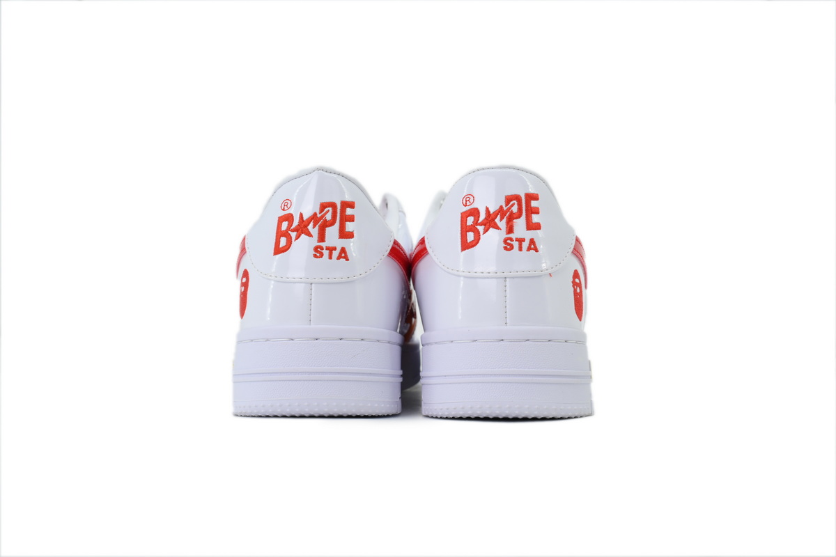 A Bathing Ape White Red OZXSHM309911R