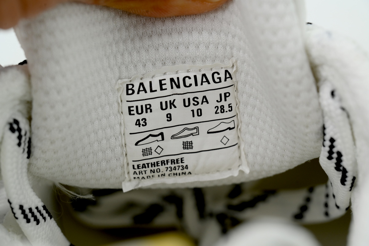 Balenciaga 3XL Sneaker White Yellow Silver 734734 W3XCN 9711