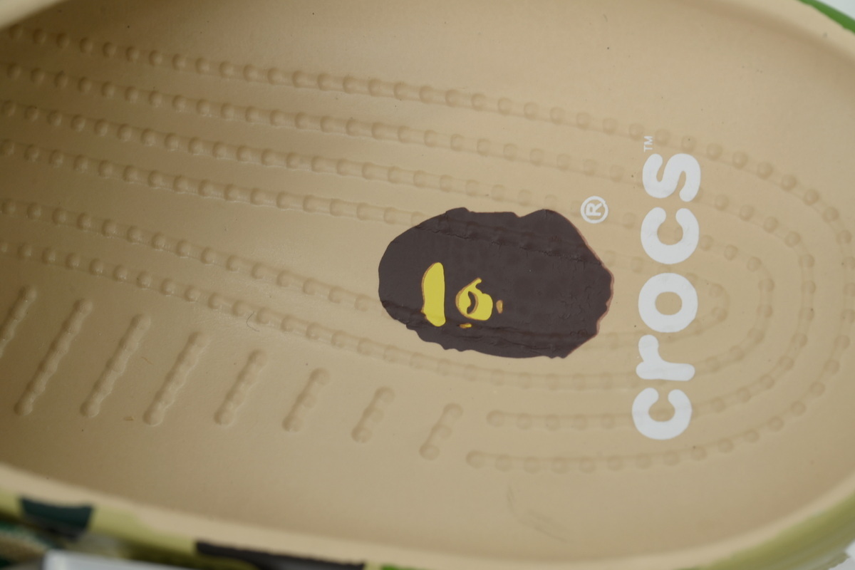 A Bathing Ape BAPE x Crocs Classic Clog ABC Camo Green