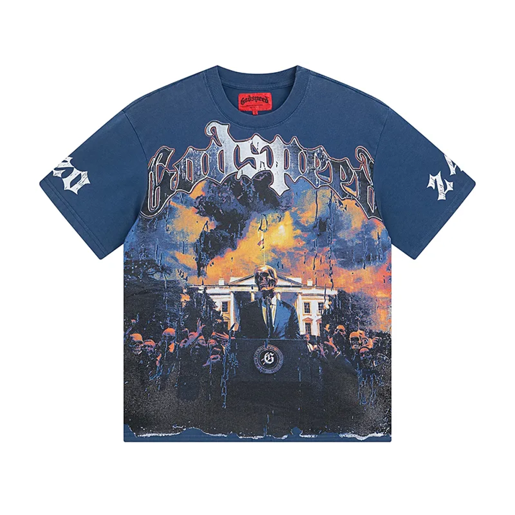 Godspeed V.O.D 2024 T-Shirt Navy Wash 1010#
