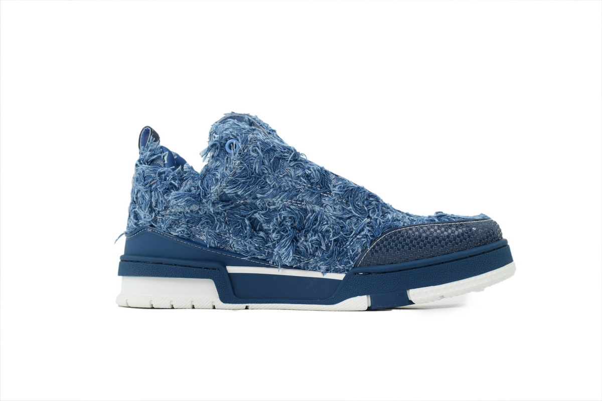 Louis Vuitton LV Skate Sneaker Plum Blossom Diamond Blue