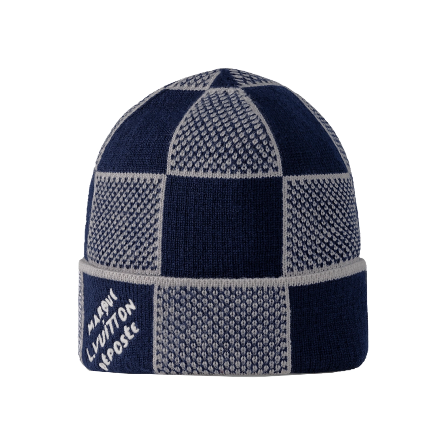 Louis Vuitton Damier Heritage Beanie Navy Blue
