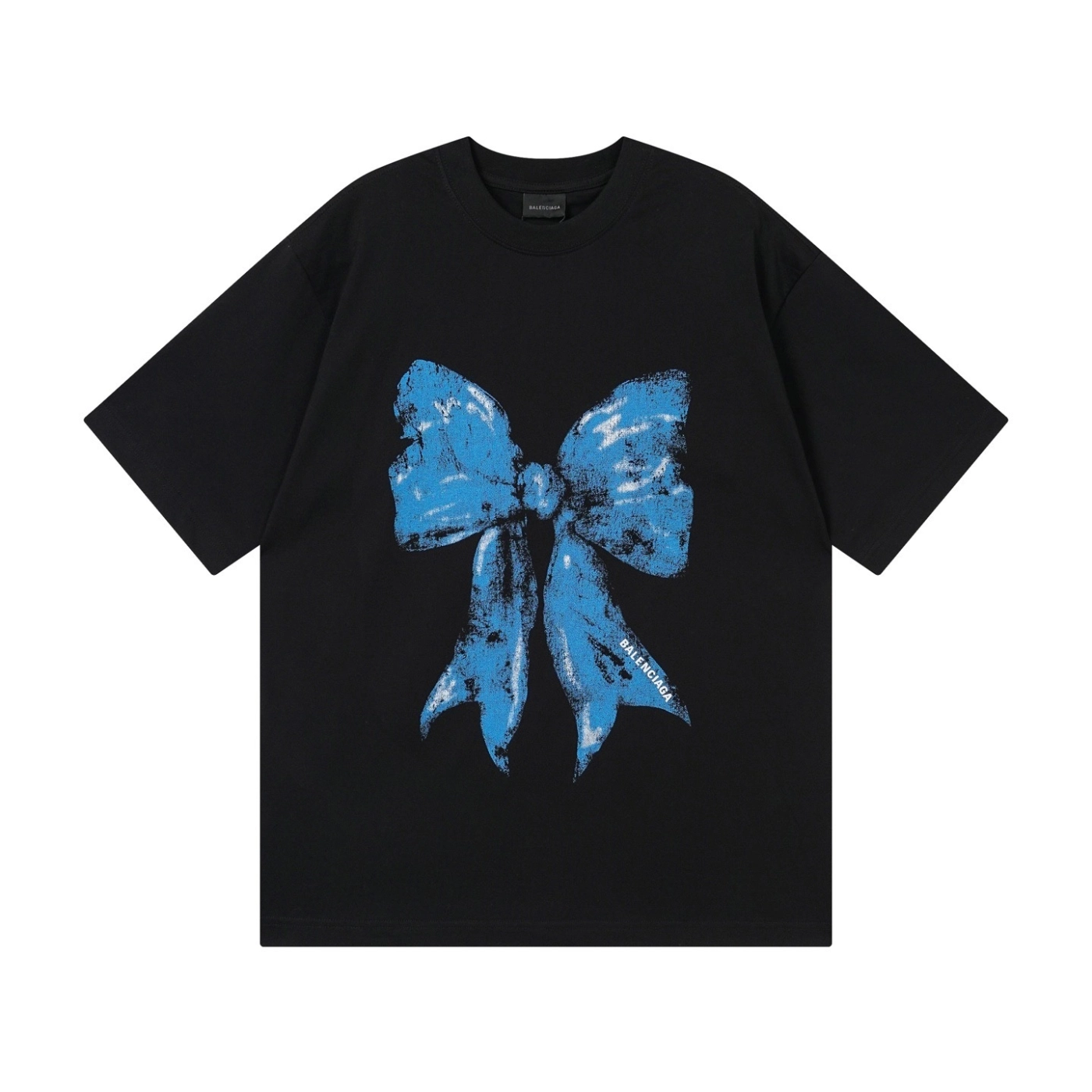 Balenciaga Bow Print T-shirt Black/Pink
