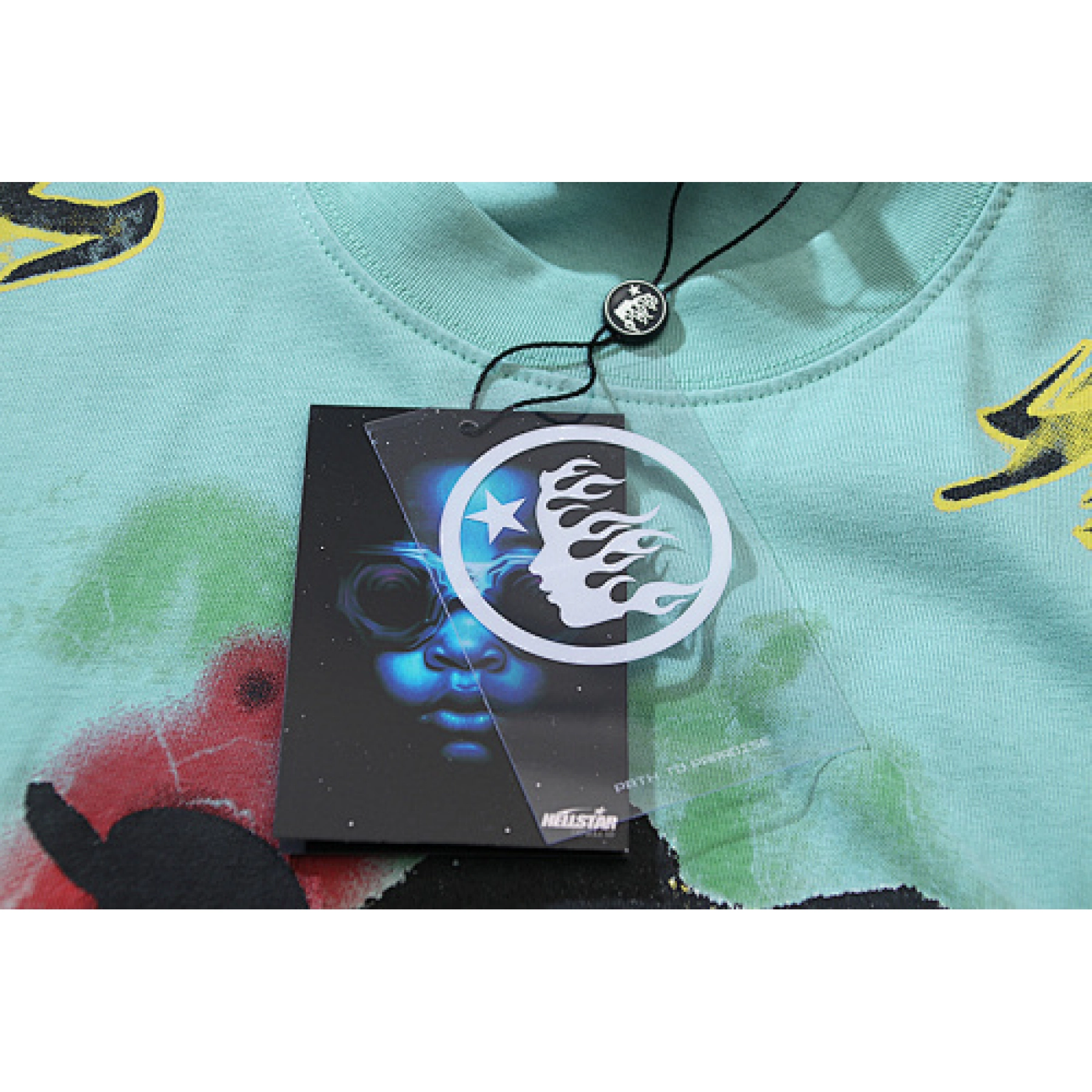 Hellstar Rasta Skull Tye-Dye T-Shirt Green