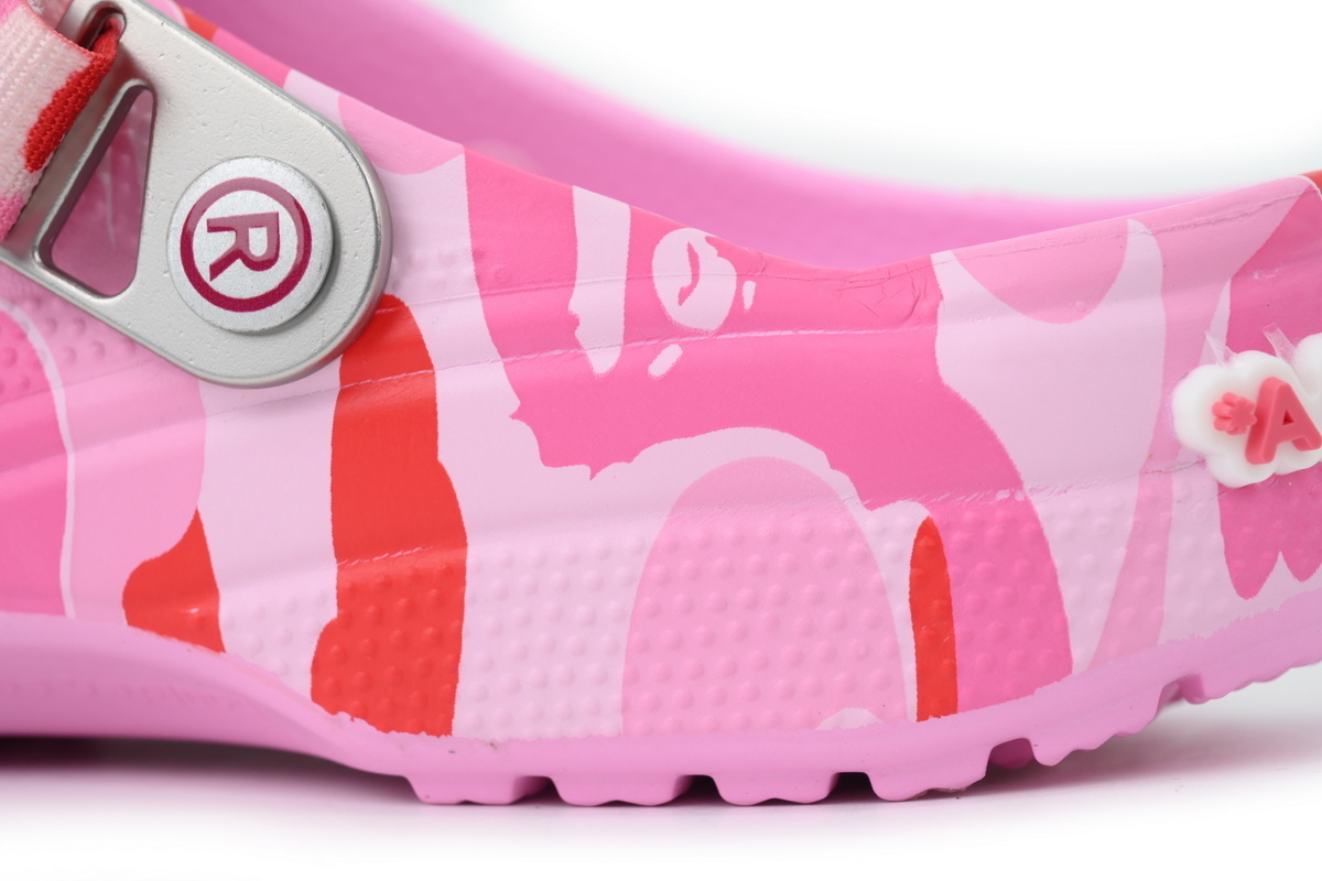 A Bathing Ape BAPE x Crocs Classic Clog ABC Camo Pink