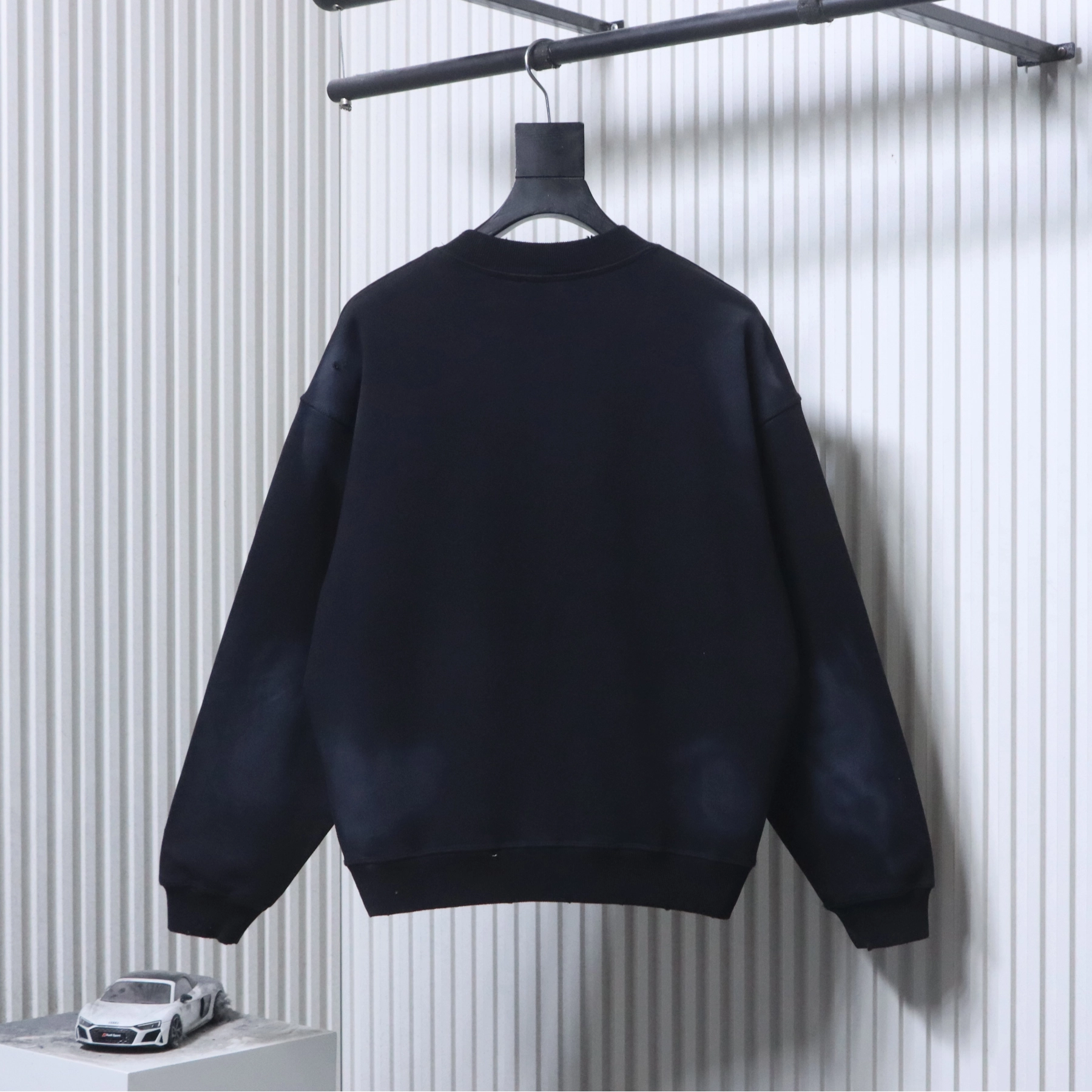 Acne Studios Distressed Hoodie Black