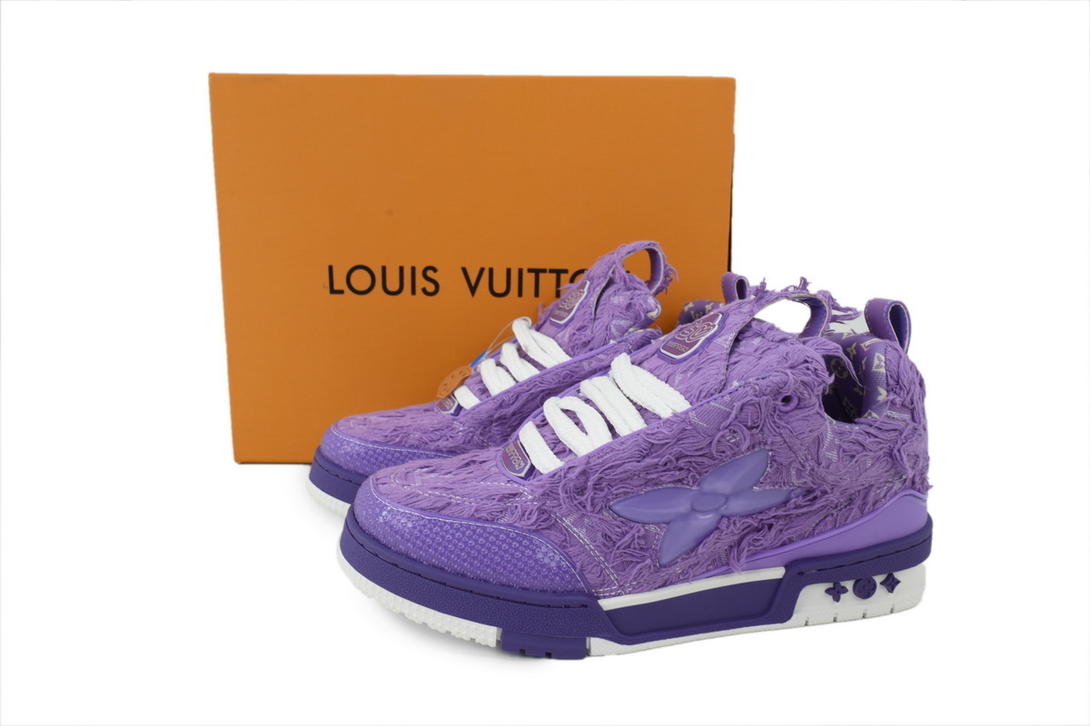 Louis Vuitton LV Skate Sneaker Plum Blossom Drilling Purple