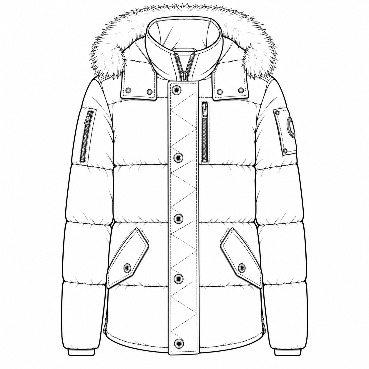 M**se K**ckles Men's Shearling 3Q Jacket Black