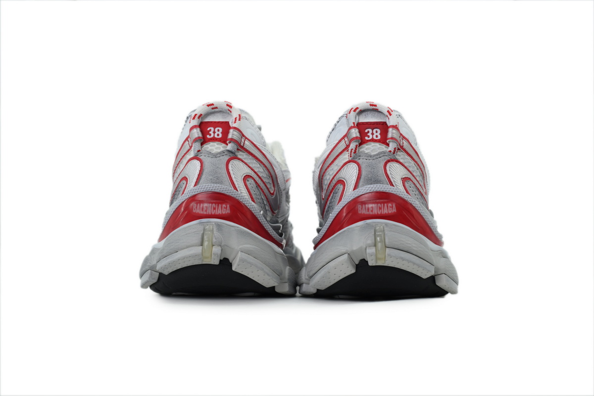 Balenciaga Wms Running Shoes White Grey Red 779064 W3RXP 9160