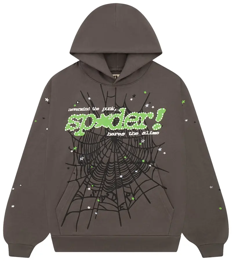 Sp5der Punk V2 Hoodie 'Slate Grey'
