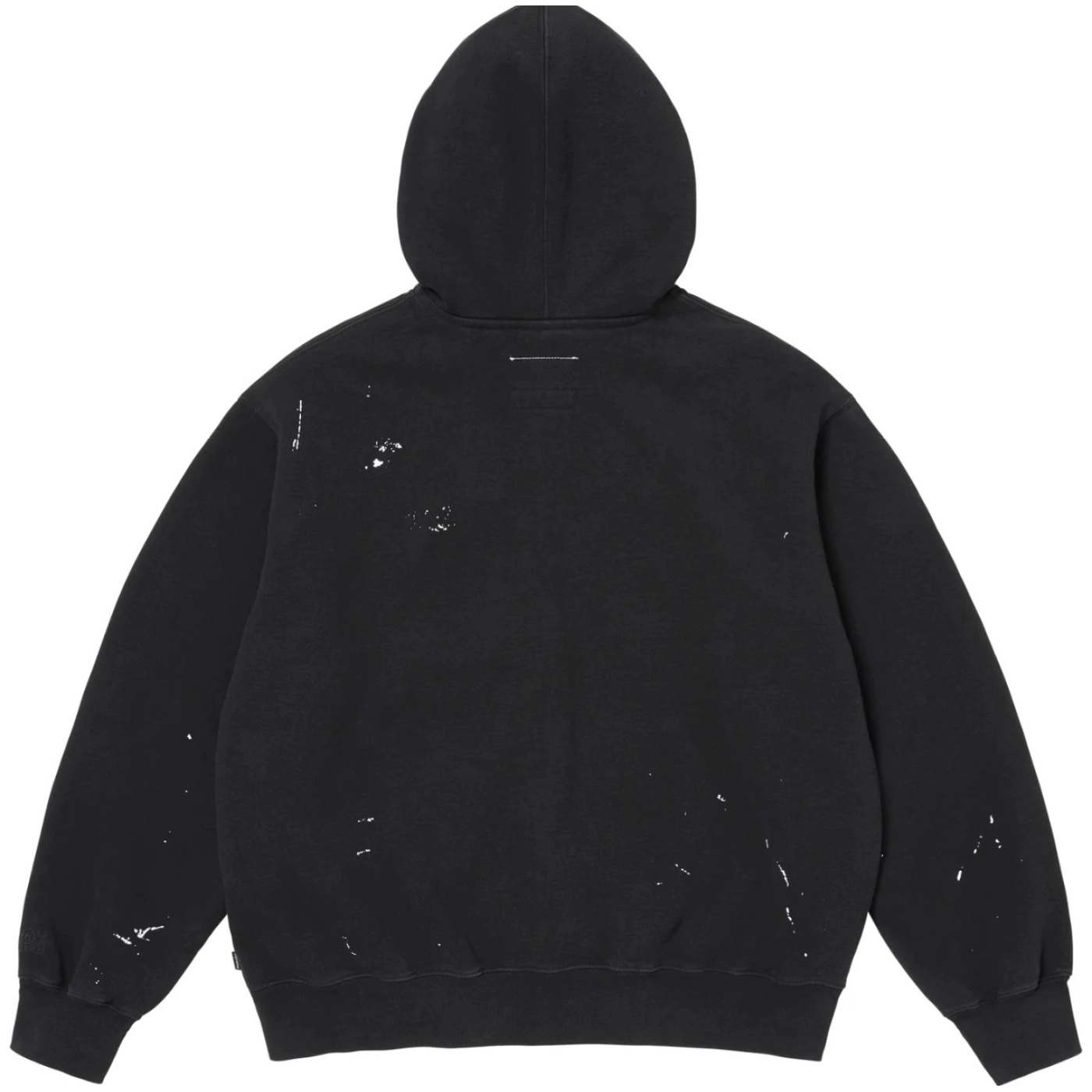 S x Maison Margiela M66 Embroidered Paint-Splatter Hoodies Black