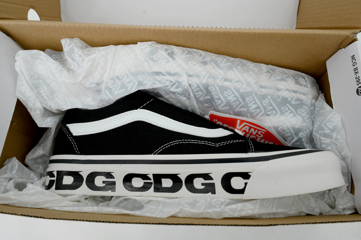 CDG x Vans OG Old Skool LX Sidewall Black