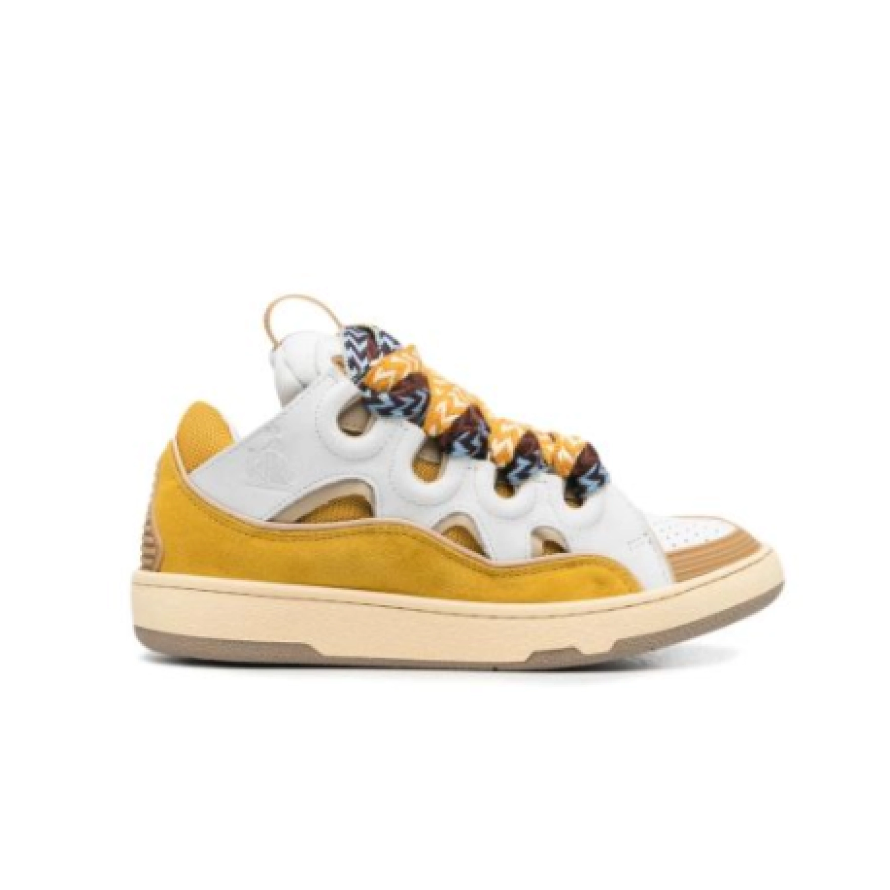 Lanvin Curb Chunky Lace-Up Sneakers Yellow