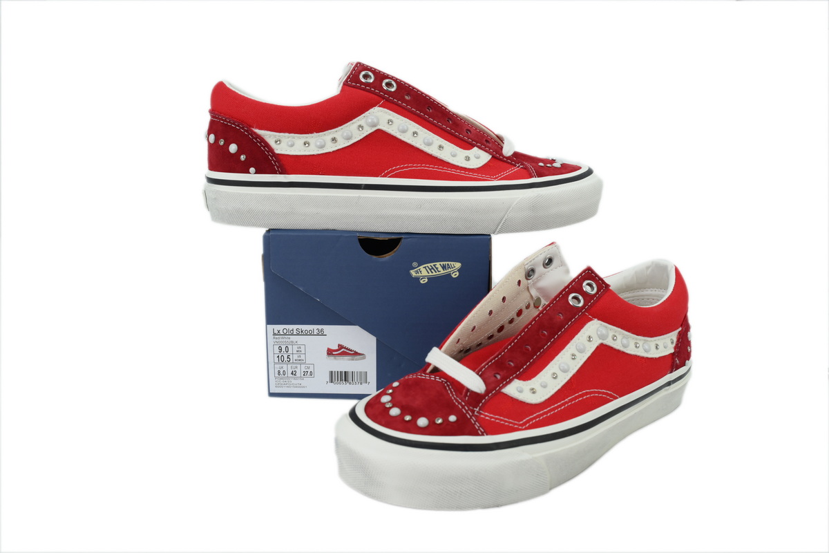 Vans Old Skool 36 'Pearlized Pack - China Red' VN000S52BLK