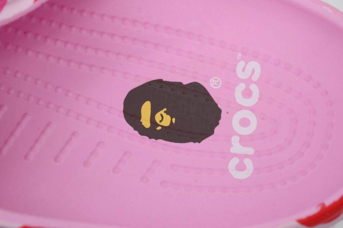 A Bathing Ape BAPE x Crocs Classic Clog ABC Camo Pink