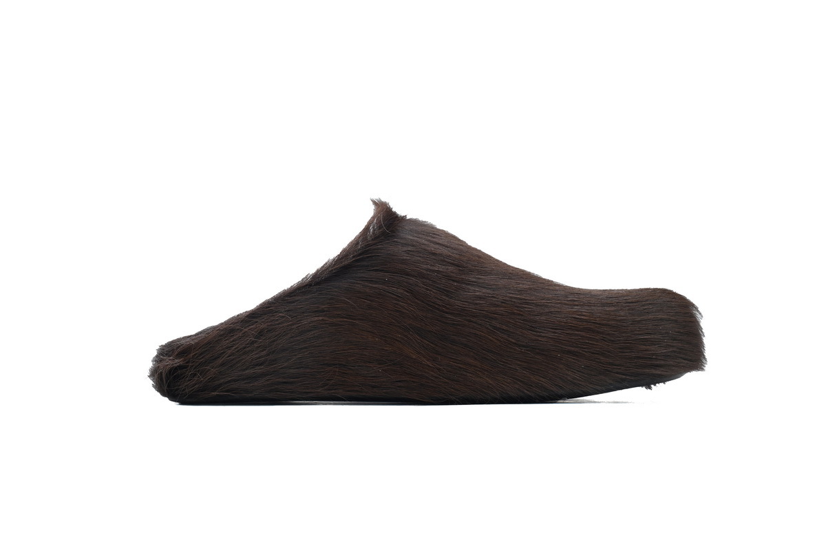 Marni Loafers Long-hair Calfskin Fussbett Brown Slippers