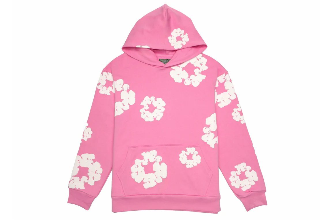 Denim Tears Cotton Wreath Sweatshirt Hoodie Pink