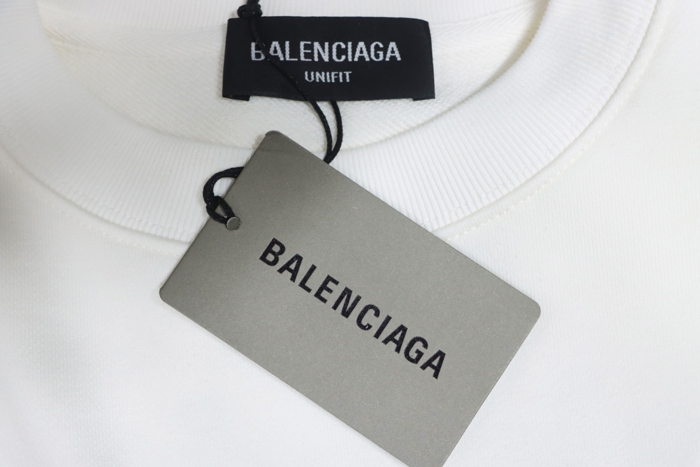 Balenciaga Campaign Logo Printed Hoodie White