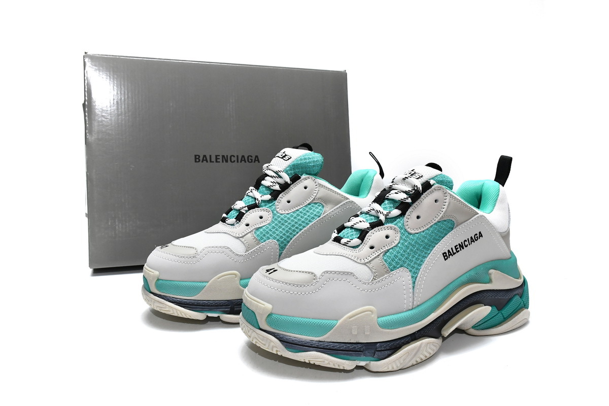 Balenciaga Triple S Mint Green 524039 W09E1 9878