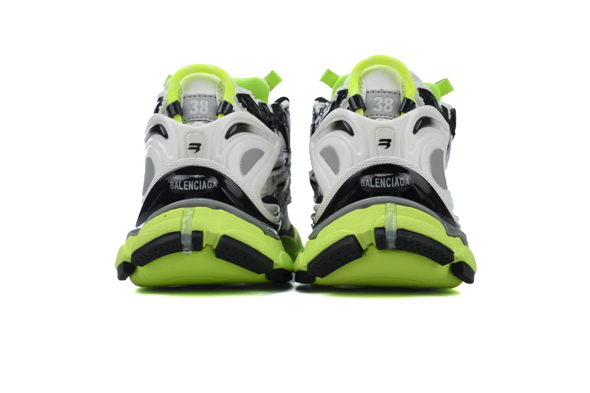 Balenciaga Runner Black White And Yellow 677402 W3RBP 1093