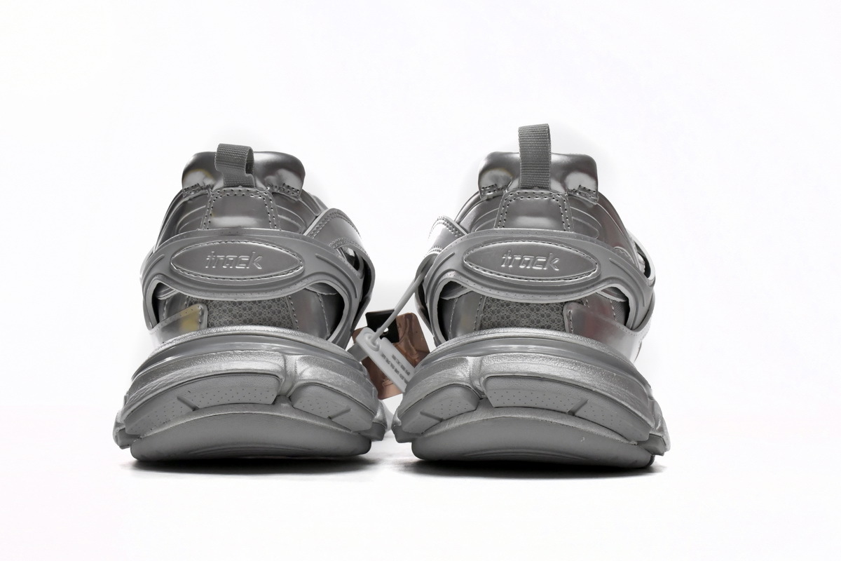 Balenciaga Track 2 Open Sneaker Bright Silver 542436 W2FS3 8100