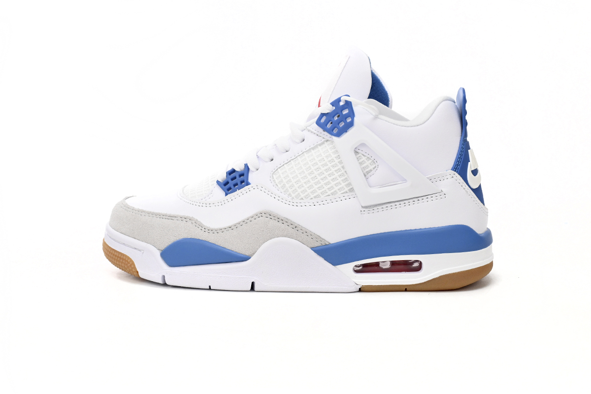 Nike SB x Air Jordan 4 White Blue DR5415-104