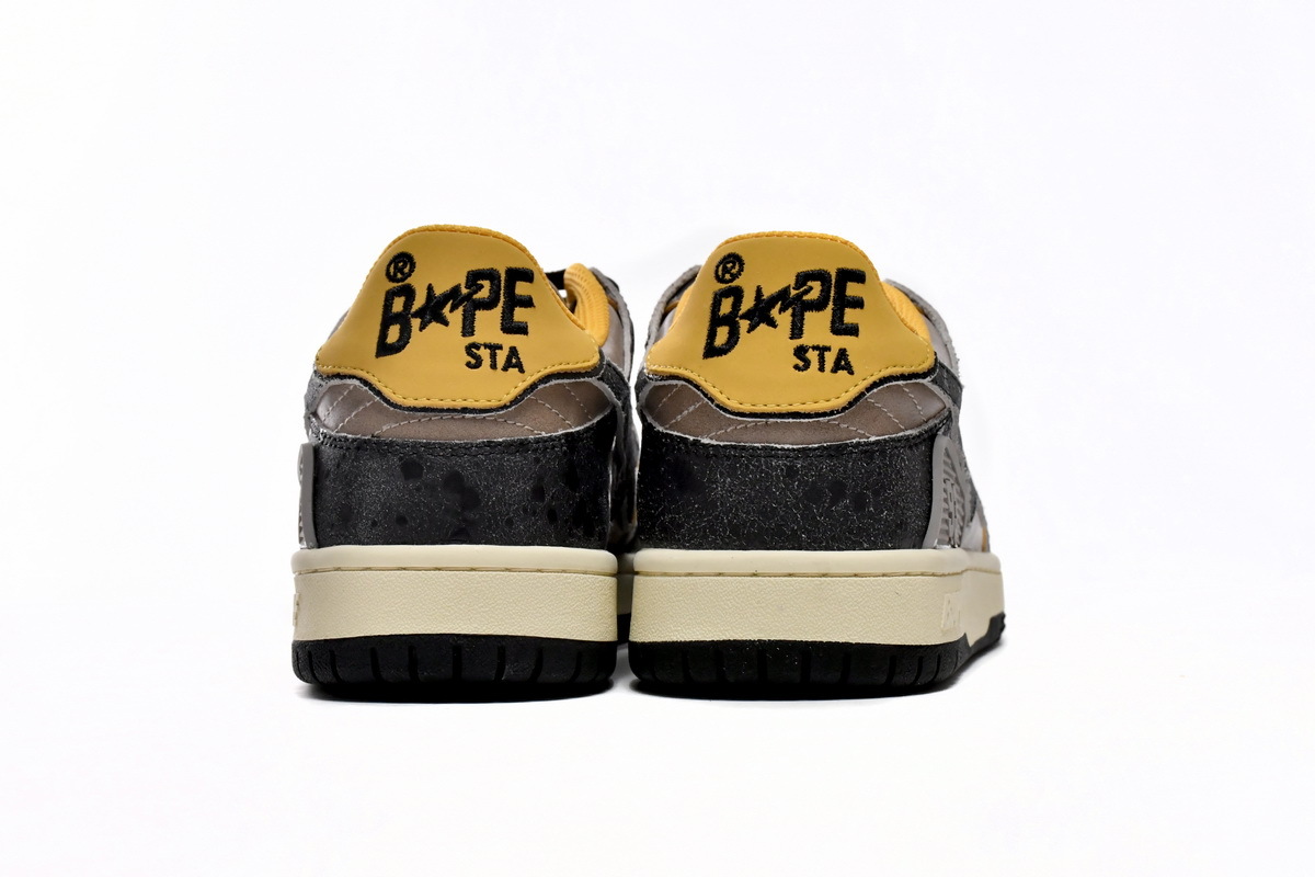 Bape Sk8 Sta Low Make old Black and Yellow 1120-291-021