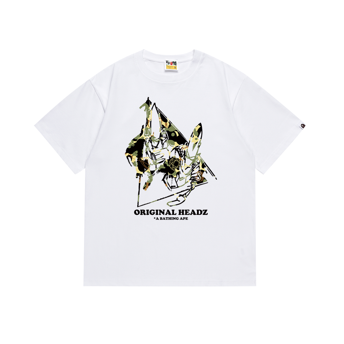 BAPE x UNKLE POINTMAN Logo T-shirt White/Black 131