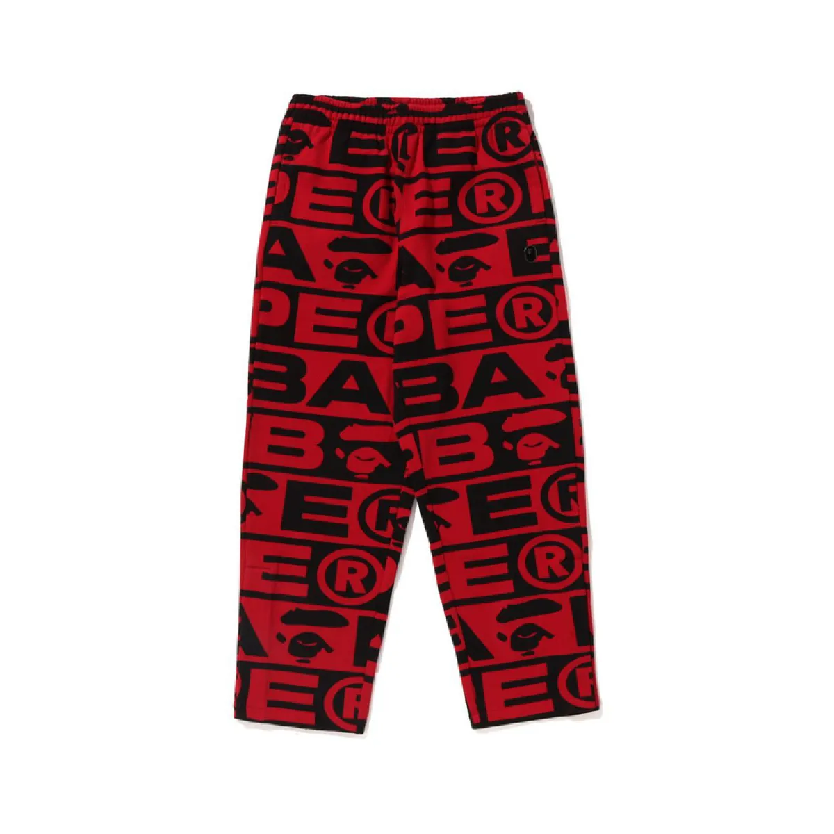 BAPE FW23 Full Print Letter Series Shark Loose Version Sweatpants