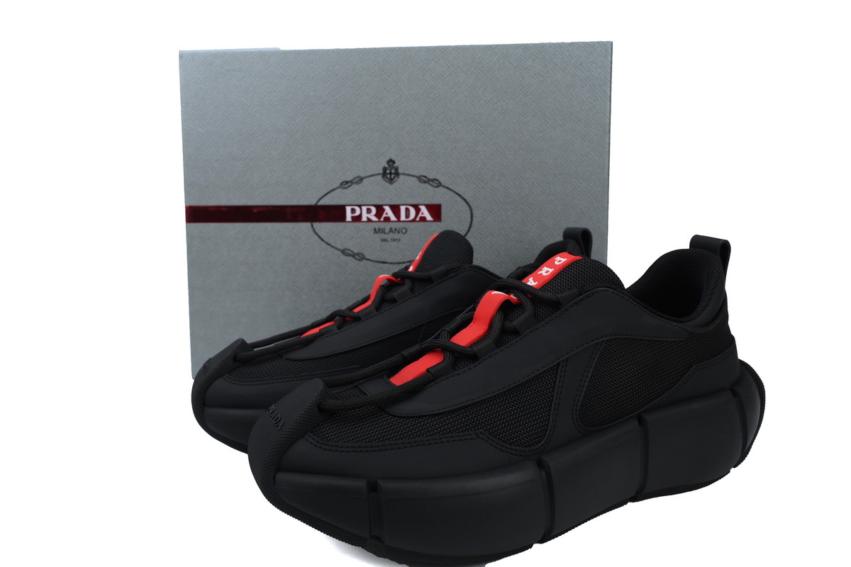 Prada Sneakers Black Red