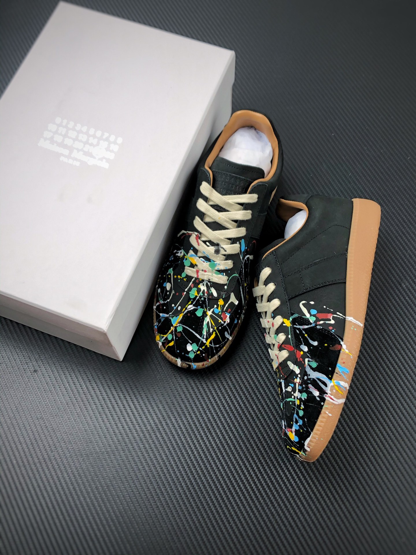 Maison Margiela Paint Replica German Army Trainer (GAT) Black