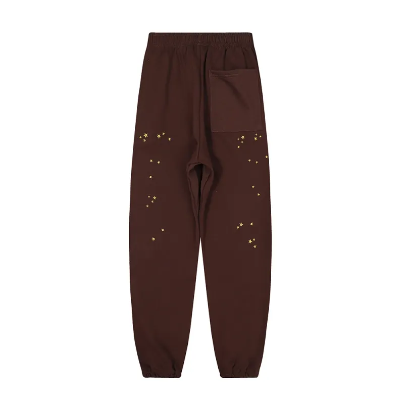 Sp5der Angel Number Sweatpants Brown SS22