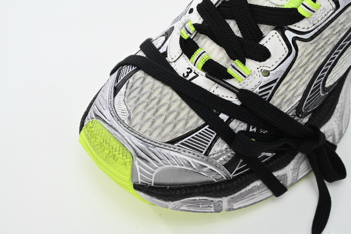 Balenciaga 3XL Sneaker in Black And White Yellow 734734 W3XL6 9031