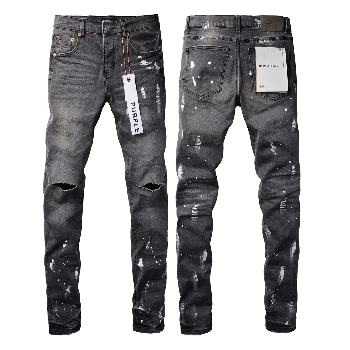 Purple Jeans Gradient Black 010