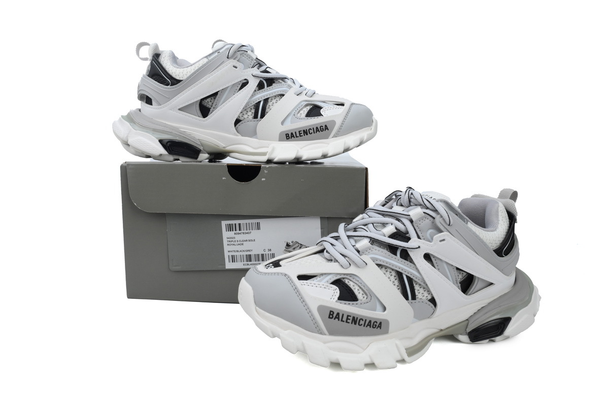 Balenciaga Track Sneaker White Gray Black