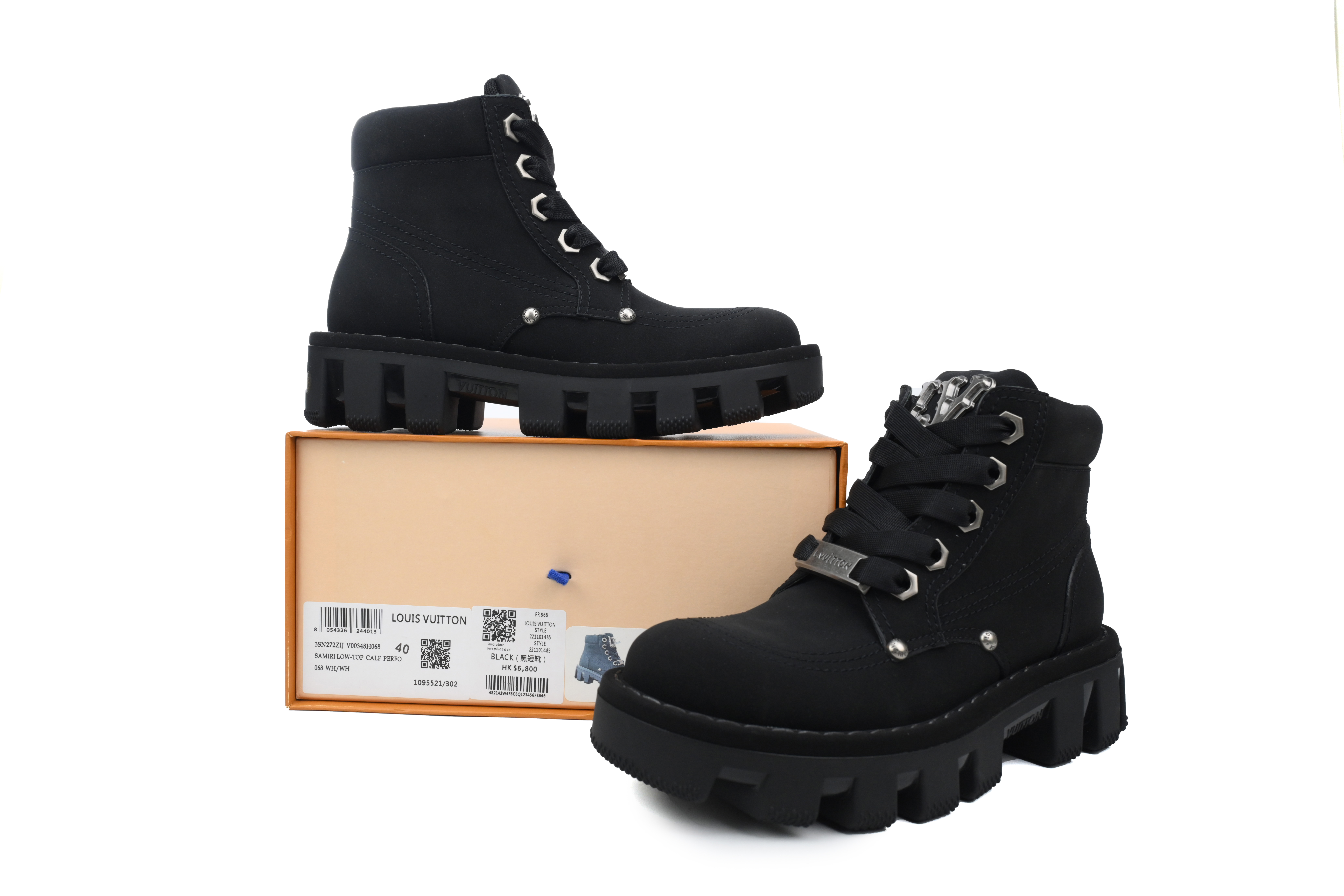 Louis Vuitton Checker Ankle Martin Boots 1ACN7Y