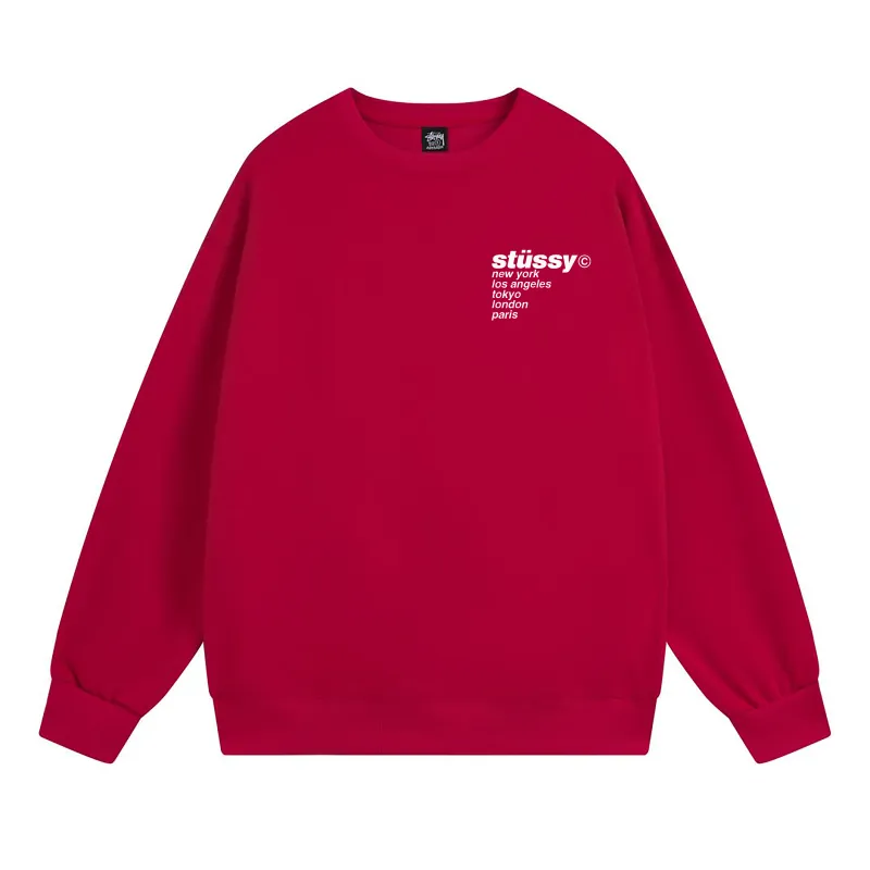Stussy Jumper Strawberry Hoodie Red