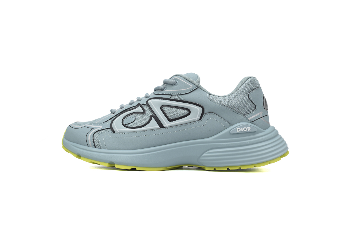 Dior Light Grey B30 Sneakers New Blue 3SN27ZIR-16536