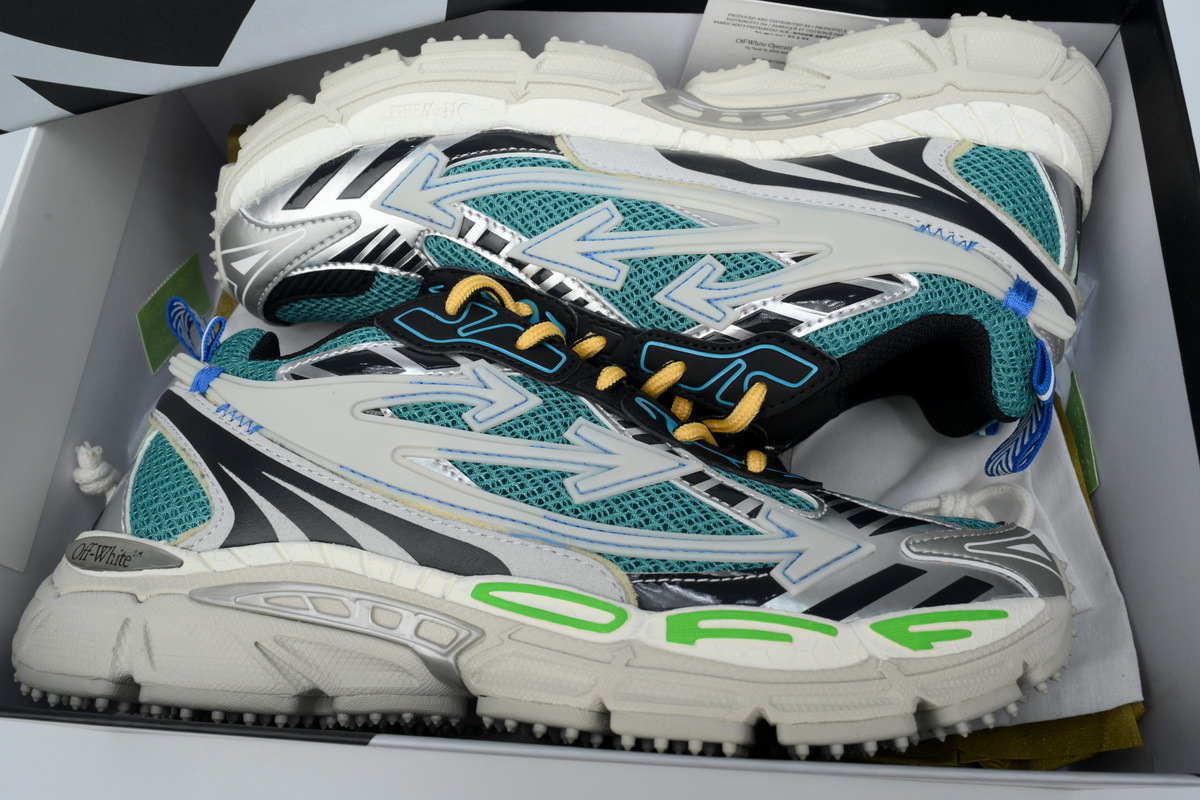 OFF-WHITE Be Right BacK Out Of Blue Green