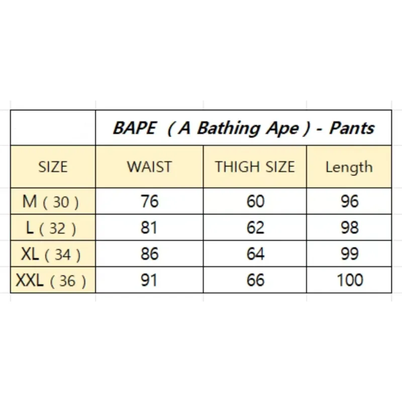 BAPE Luminous Starry Sky Trousers