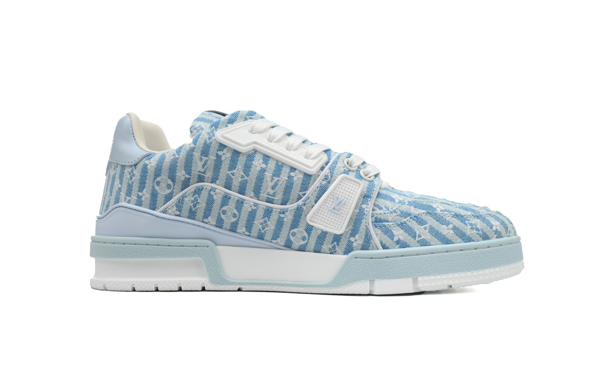 Louis Vuitton Trainer Blue Stripe Monogram