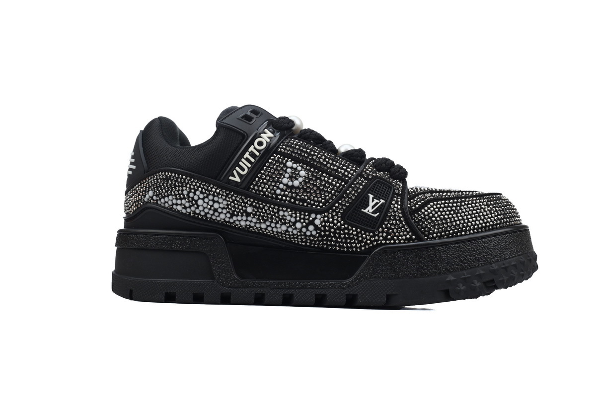 Louis Vuitton Trainer Maxi Black Swarovksi Crystals