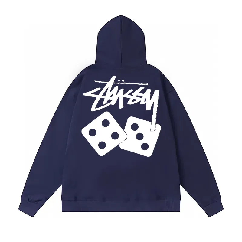 Stussy Dice Pigment Dyed Hoodie Navy