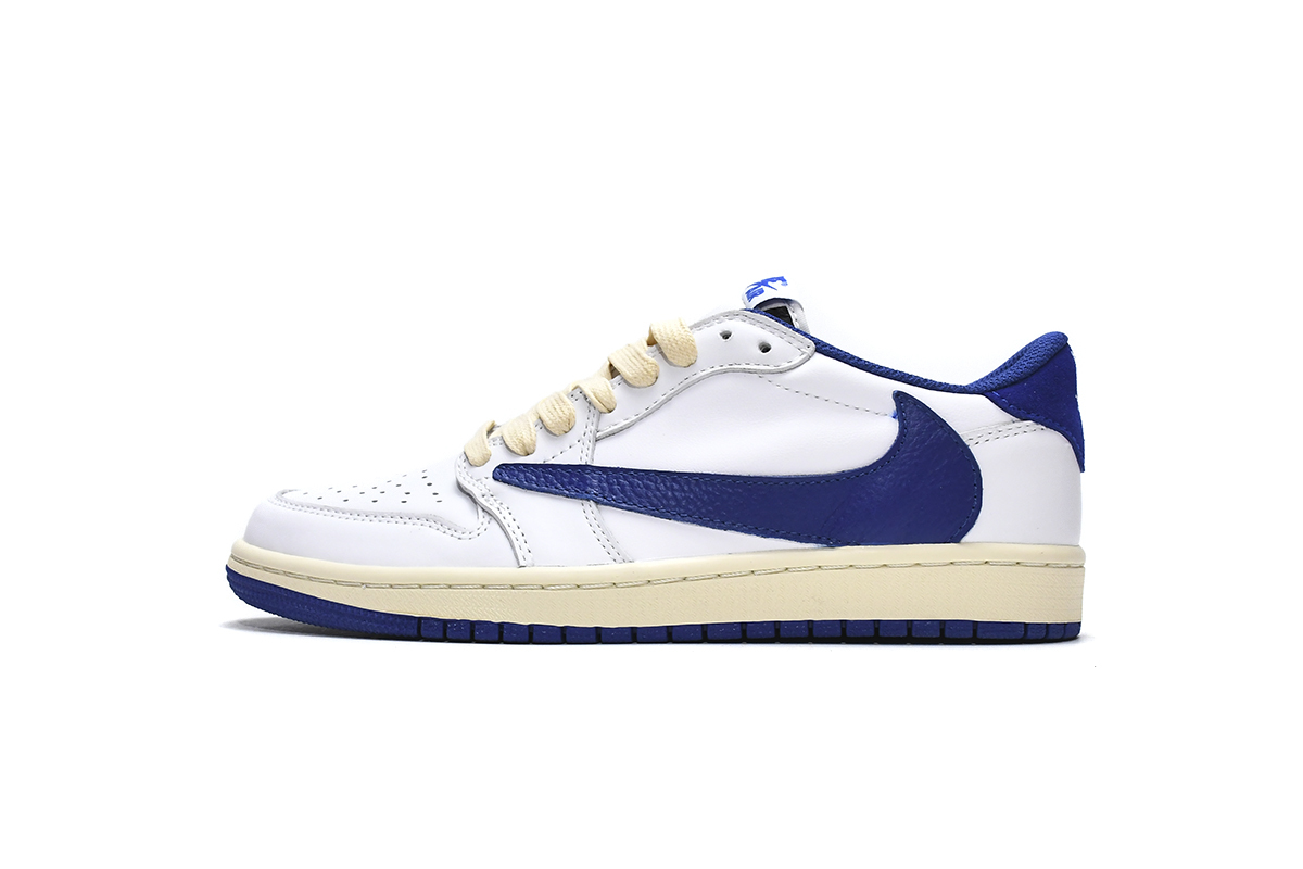 Travis Scott x Air Jordan 1 Low Blue Bottom Barb DM9868-218