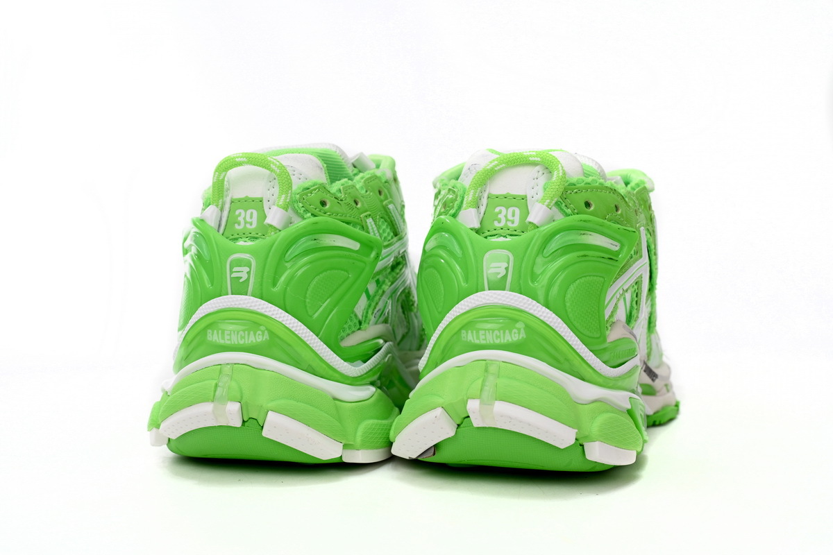 Balenciaga Runner White Green 677402 W3RBM 3590