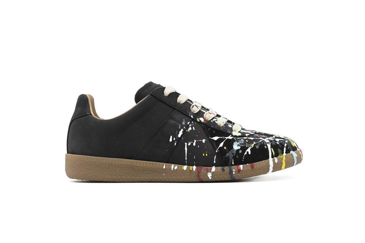 Maison Margiela Paint Replica German Army Trainer (GAT) Black