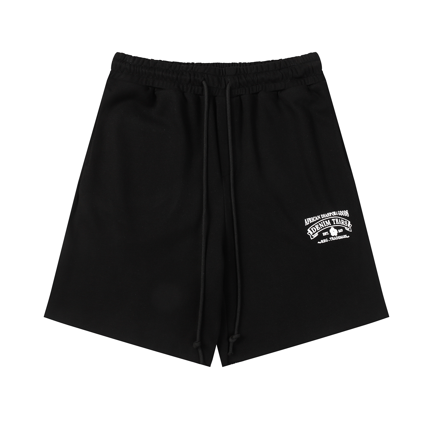 Denim Tears Cotton Floral Print Shorts Black