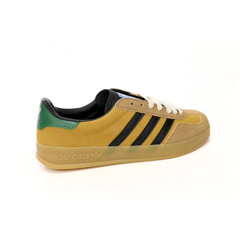 Adidas x Gucci Gazelle Yellow Velvet Green