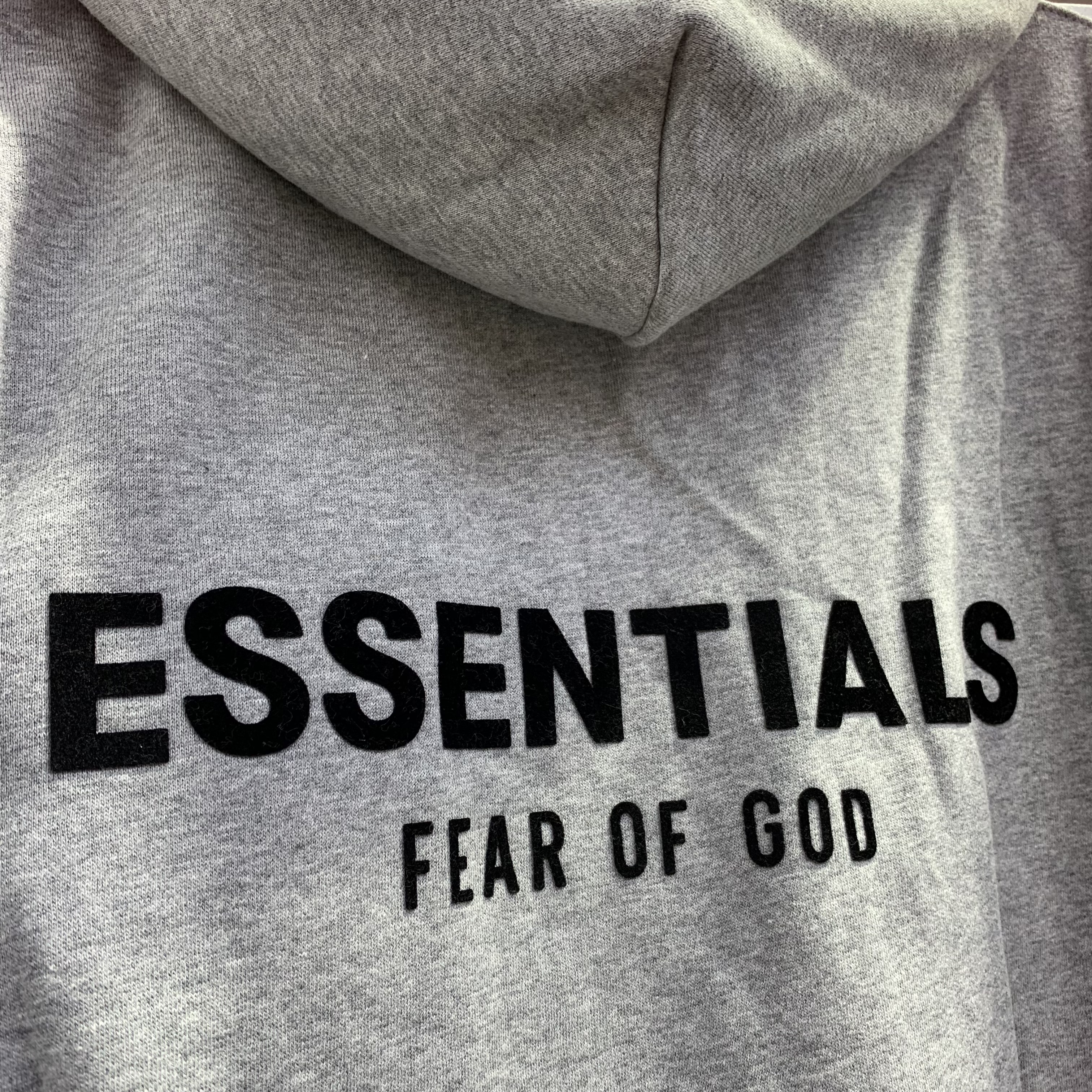 Fear Of God Essentials Pullover Tracksuit Black Grey White