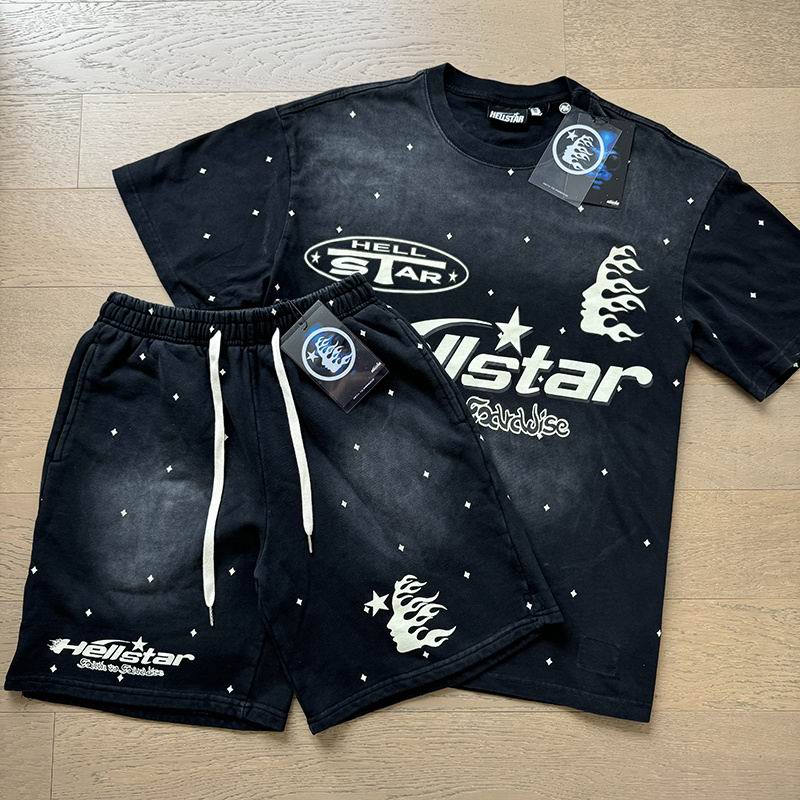 Hellstar Set Tshirts Shorts Black